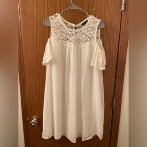 White Mini dress! Worn 1 time!